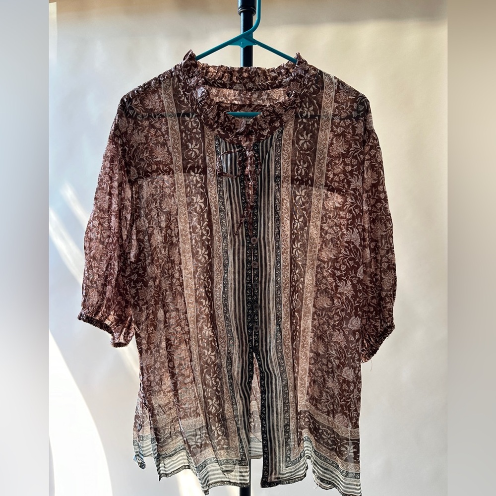 Free people / we the free border batik size small